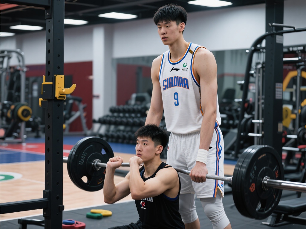 青岛男篮分享杨瀚森日常：明日集训在即，休息日仍不忘力量强化