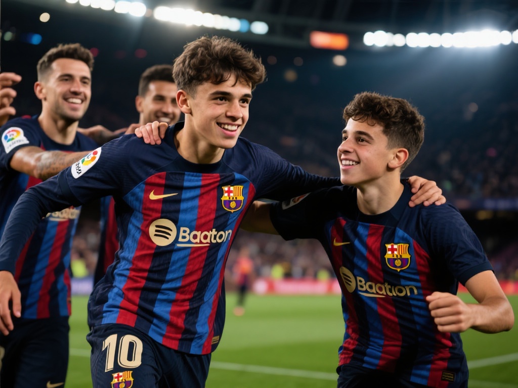 加维社媒分享与佩德里等人庆祝瞬间：超赞的团队，梦幻般的赛季！