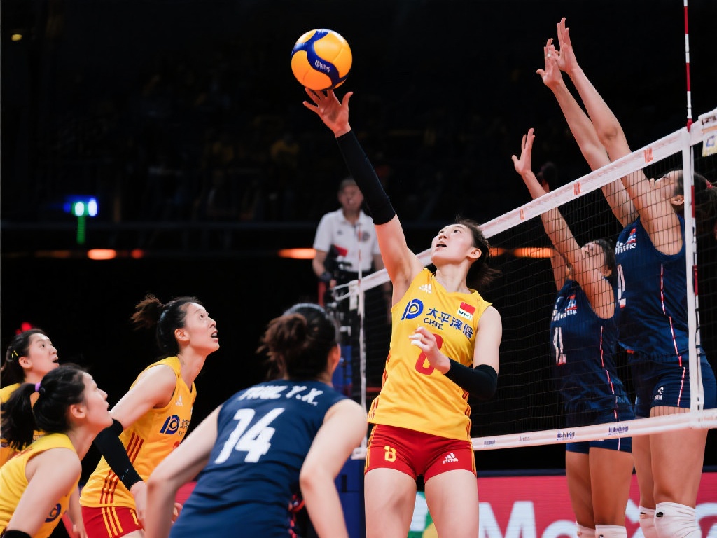“中国女排北京站完美开局 3-0横扫法国队”