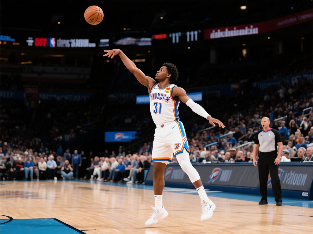 亚历山大撤步漂移轰31分，雷霆锁定胜局稳领先